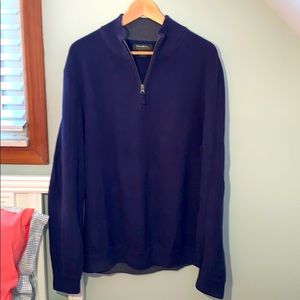Eddie Bauer Navy blue ribbed sweater- Men’s XL